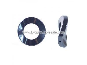 Hematite Circle 25mm Pendant ,Inner dia.:14mm